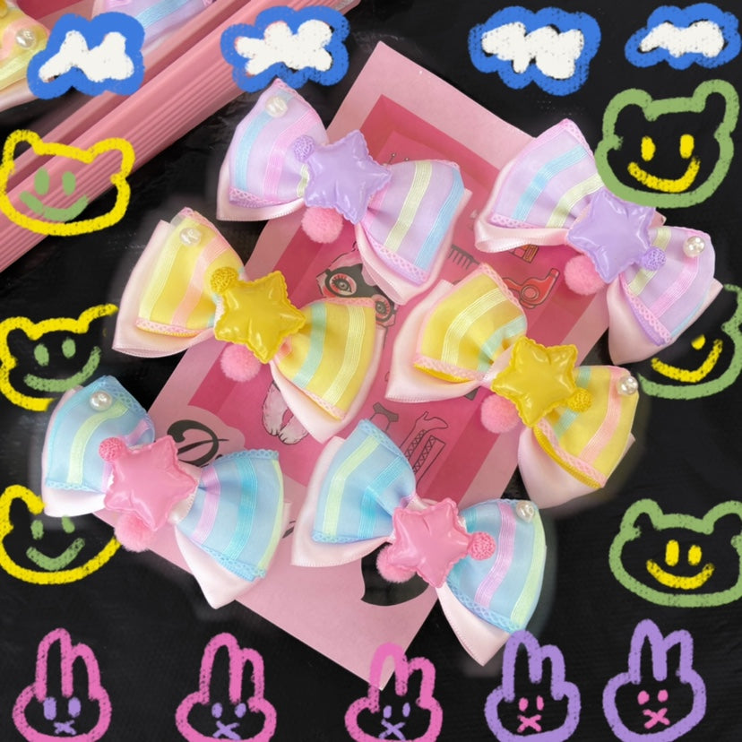 Bow Terminator - Sweet Lolita Head Accessory Handmade Hairpin