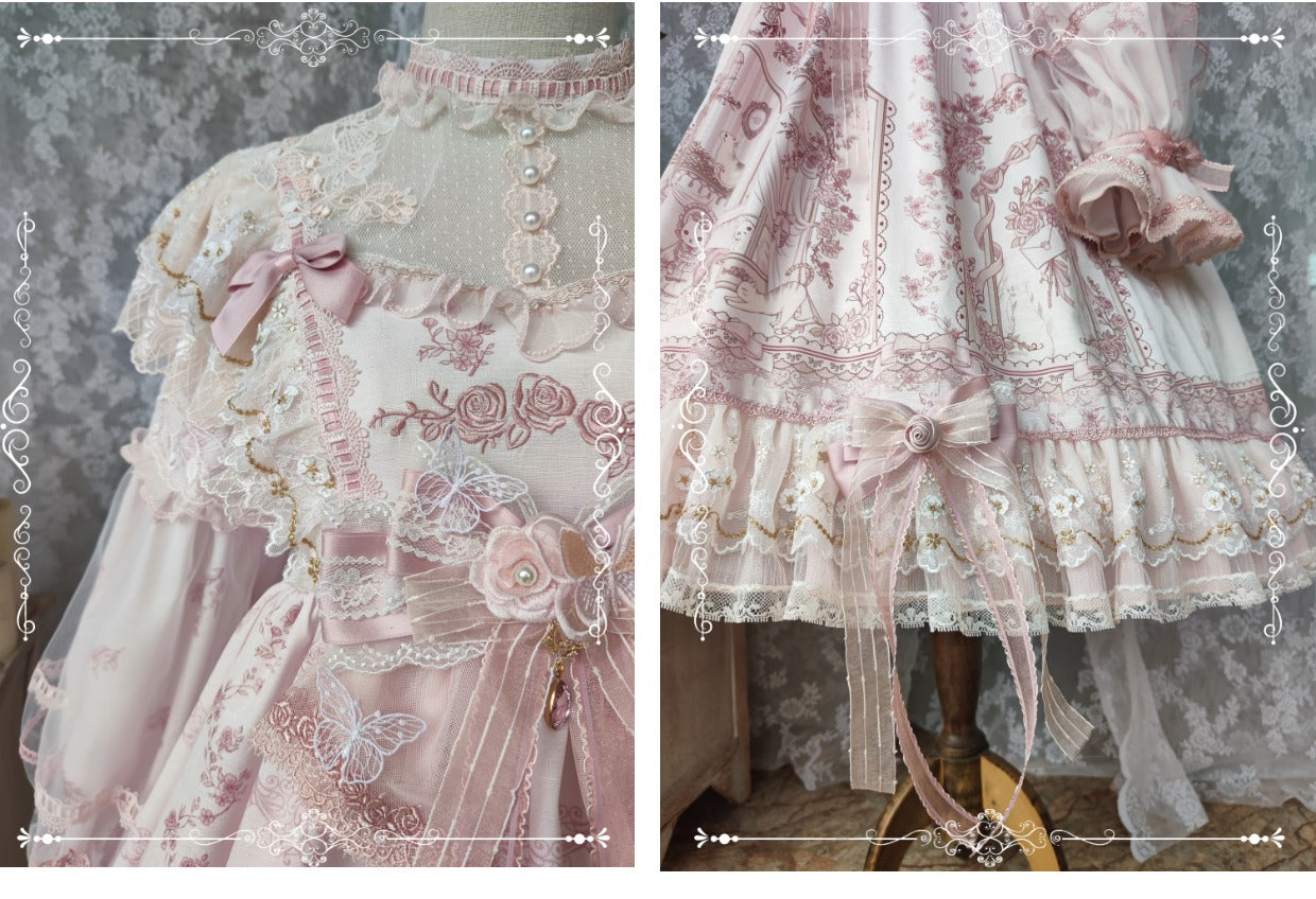 Garden Cat~Sunset Realm Lolita Bride Gorgeous OP FS 15208:197986