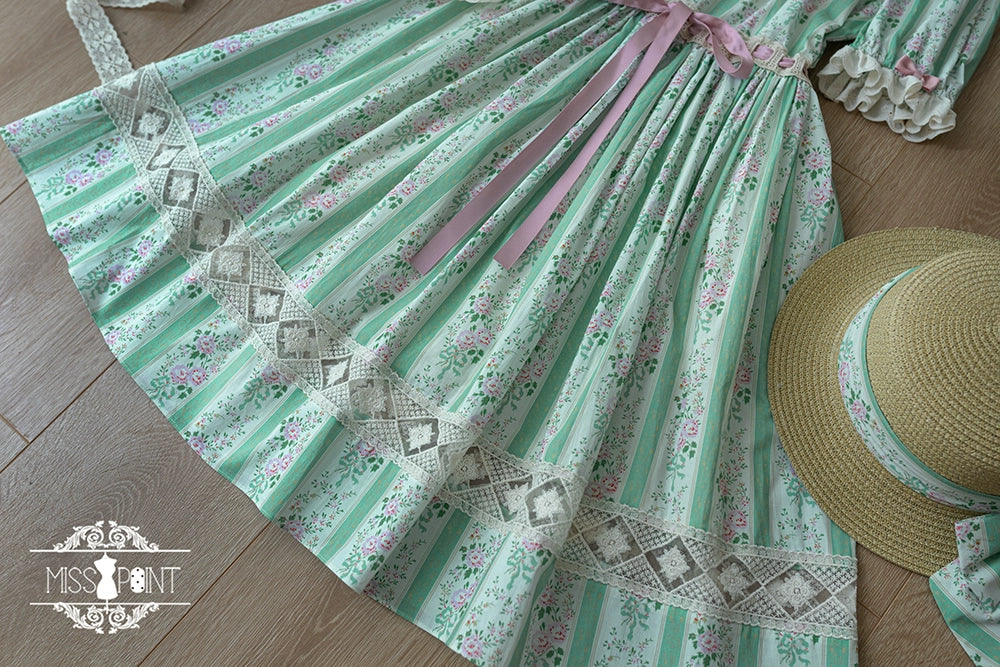 Miss Point~Customized Elegant Lolita OP Dress Cute Daily Girl Short Lolita Dress