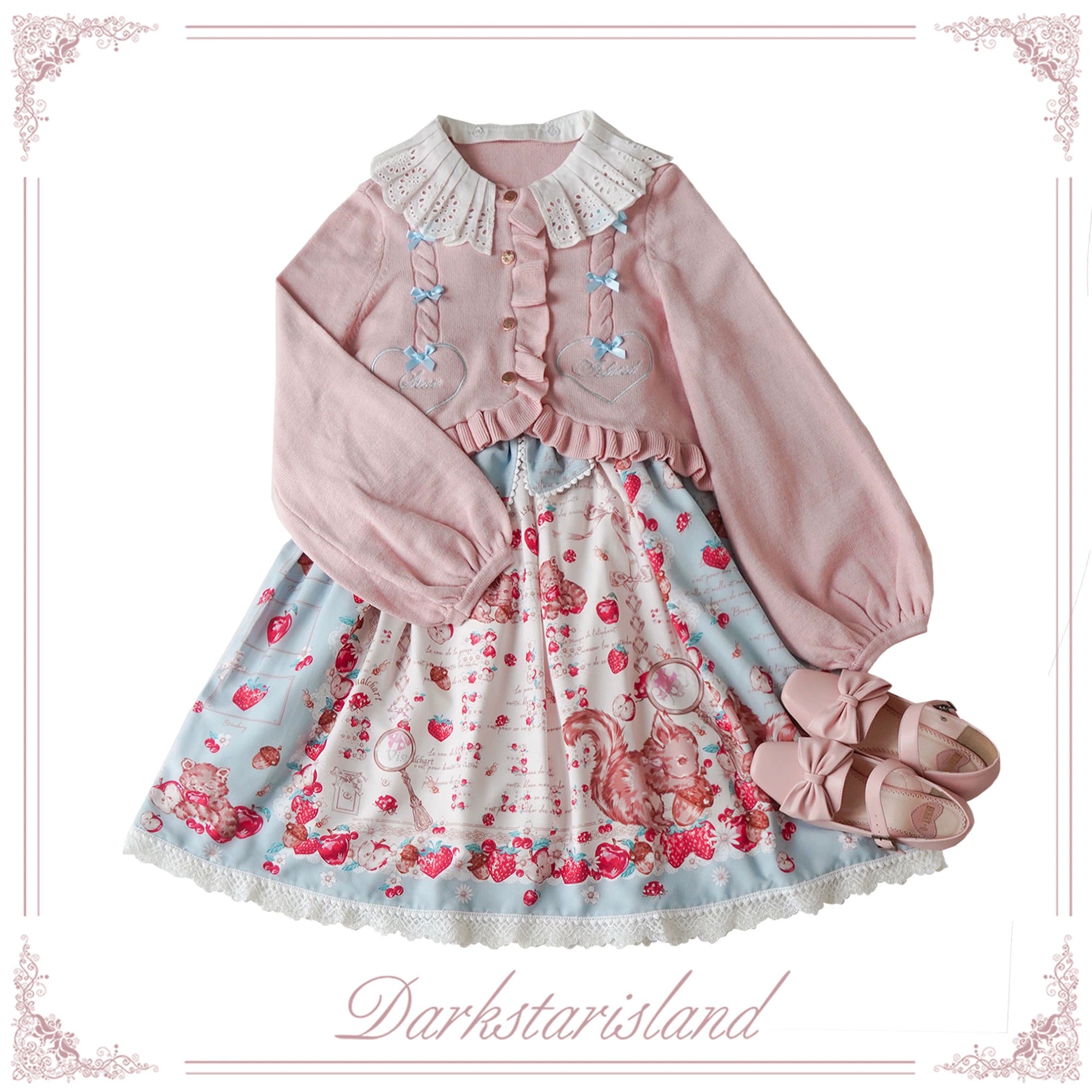 (BFM)Dark Star Island~Sugar Frost~Sweet Lolita Cardigan Knit Embroidered Sweater 34274:449370