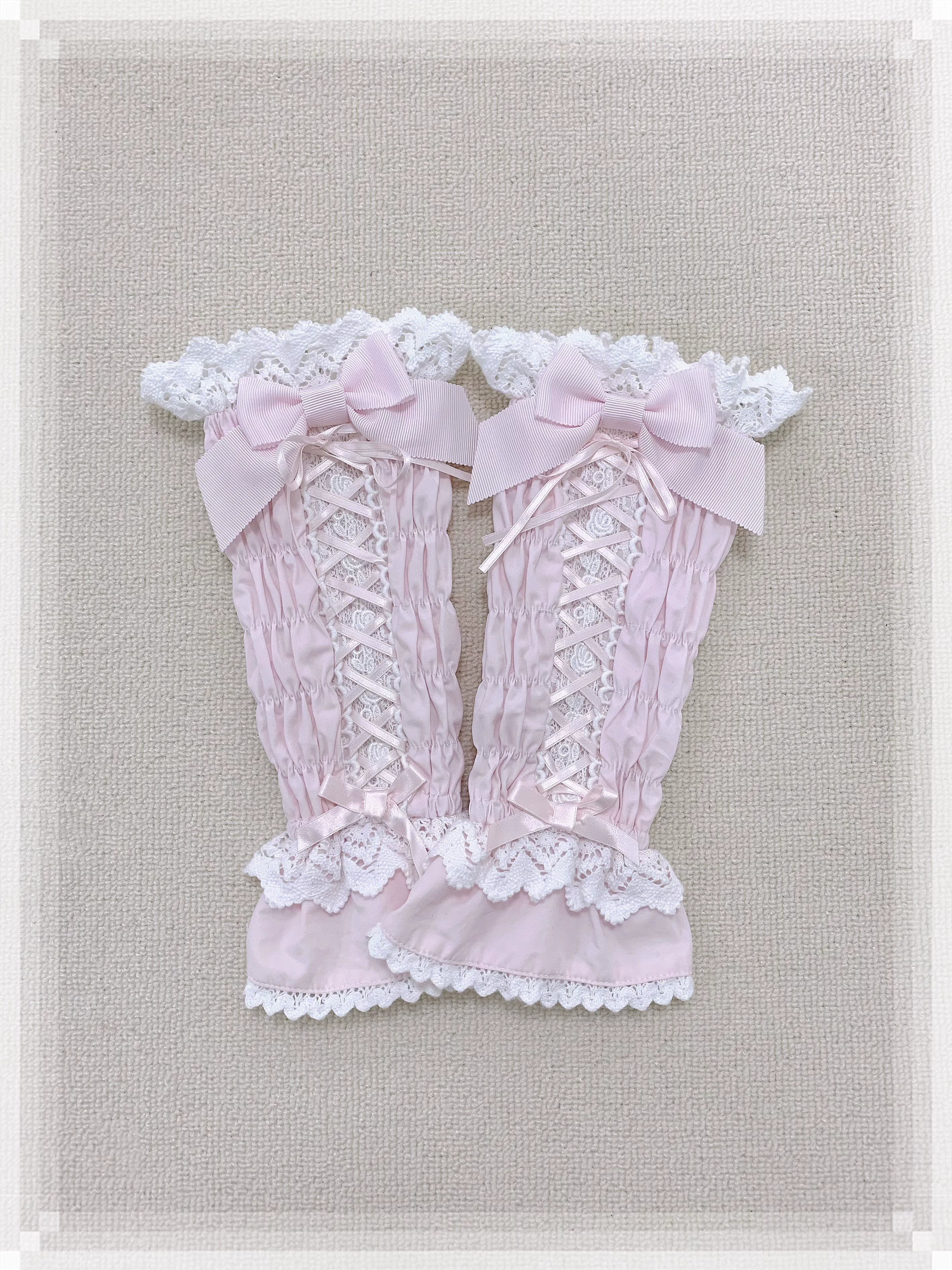 Haruhime Momoko - Cotton Old School Lolita Skirt with Tiered Back Overlay