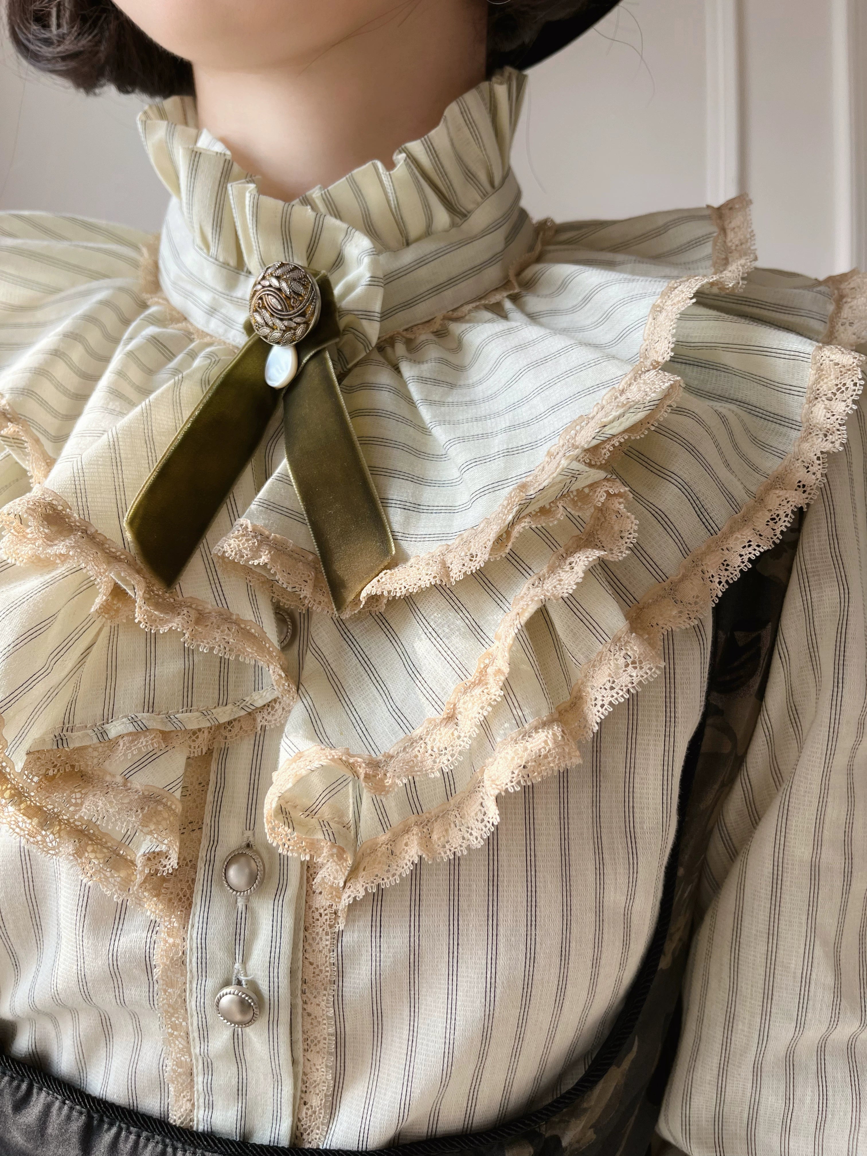 Wild Lotus Collection - Cotton Old School Lolita Dress, Floral Print 45395:850806