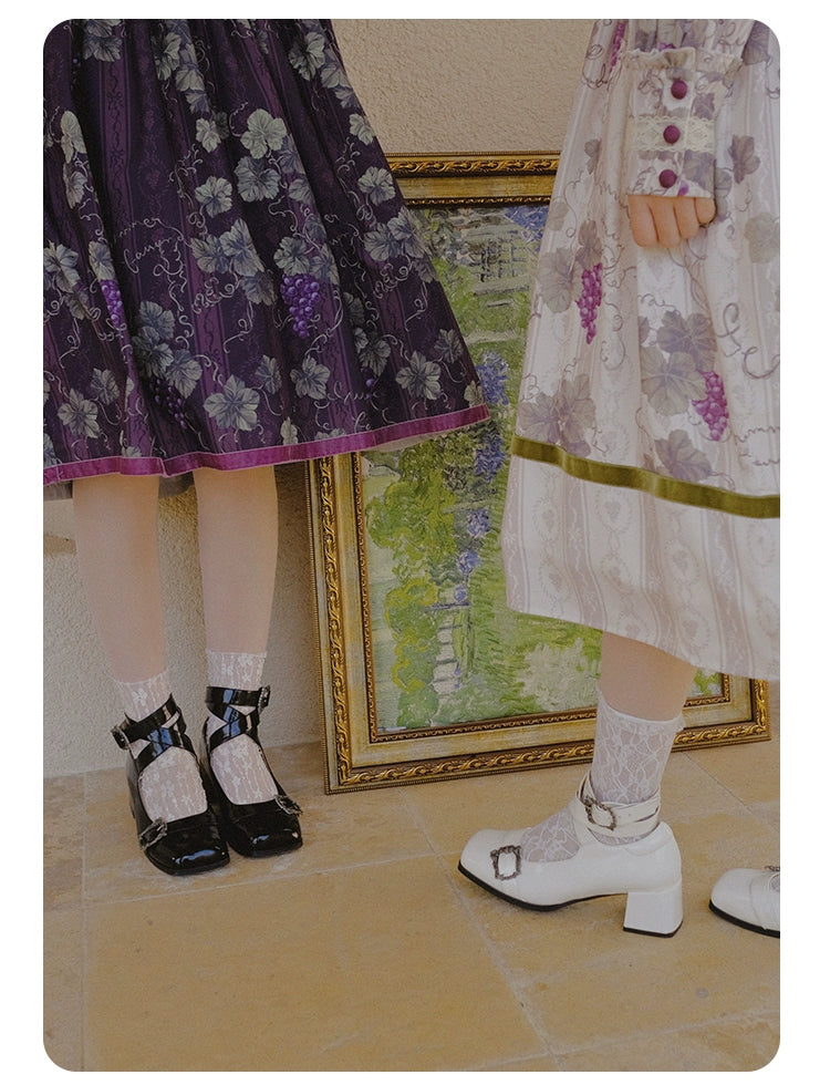 Momo - Loire Vineyard - Country Lolita Heels Shoes PU Handbag