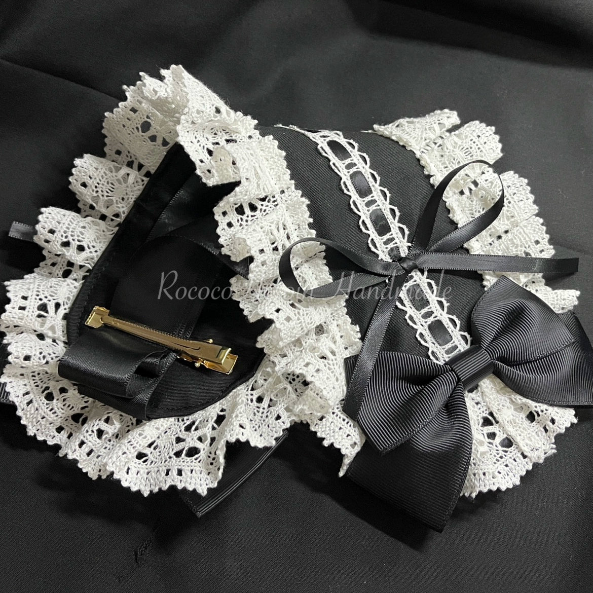 RococoHeroine - Classic Headband in 9 Colors black white