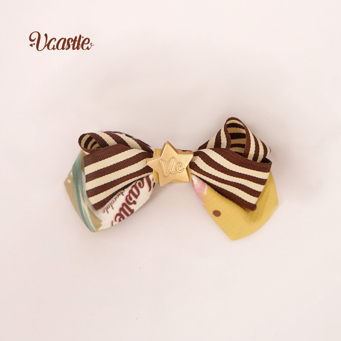 Vcastle~Mocha Chocolate~Kawaii Lolita Accessory Multicolors a yellow side clip 19784:306832