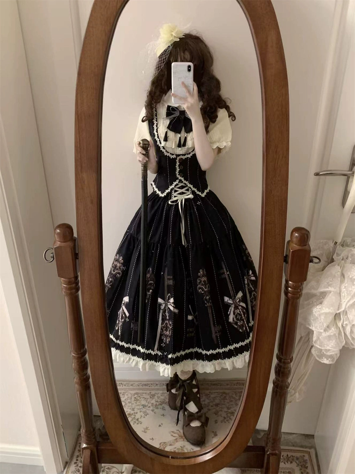 Uncle's Workshop - Secret Key - Classic Lolita Dress Suit, Key Print 43925:791010