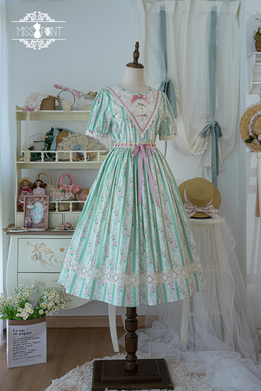 (Buyforme)Miss Point~Happy Summer Elegant Lolita Floral OP Dress