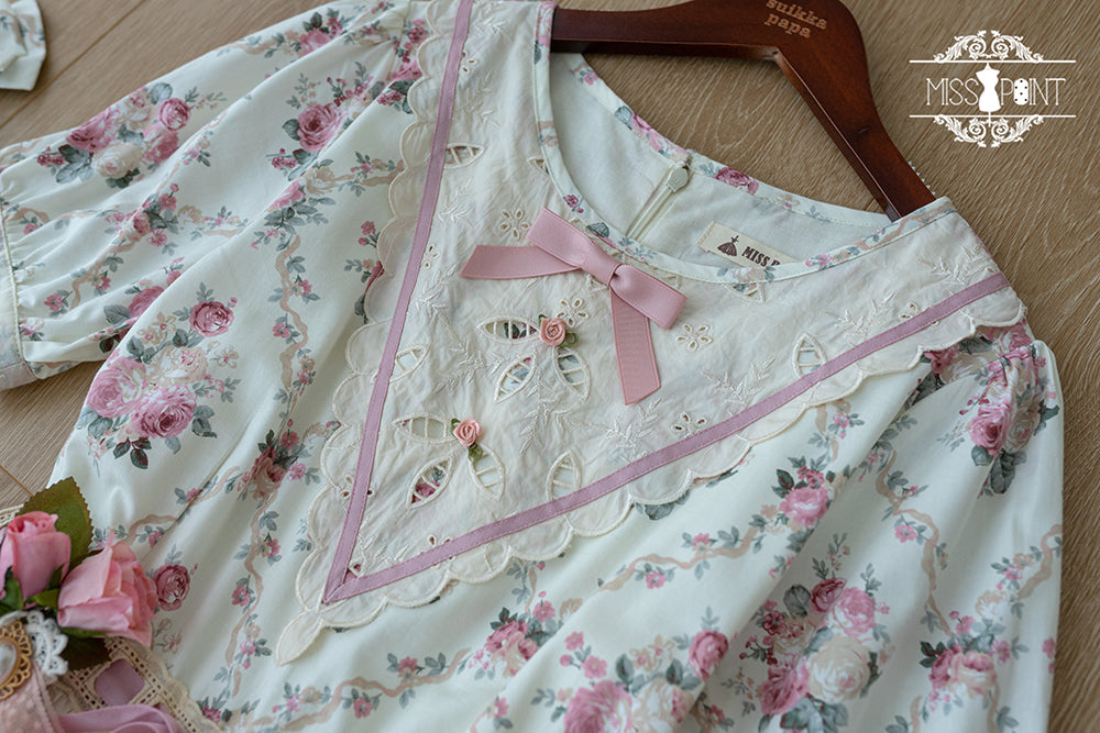 (Buyforme)Miss Point~Happy Summer Elegant Lolita Floral OP Dress 17704:244772