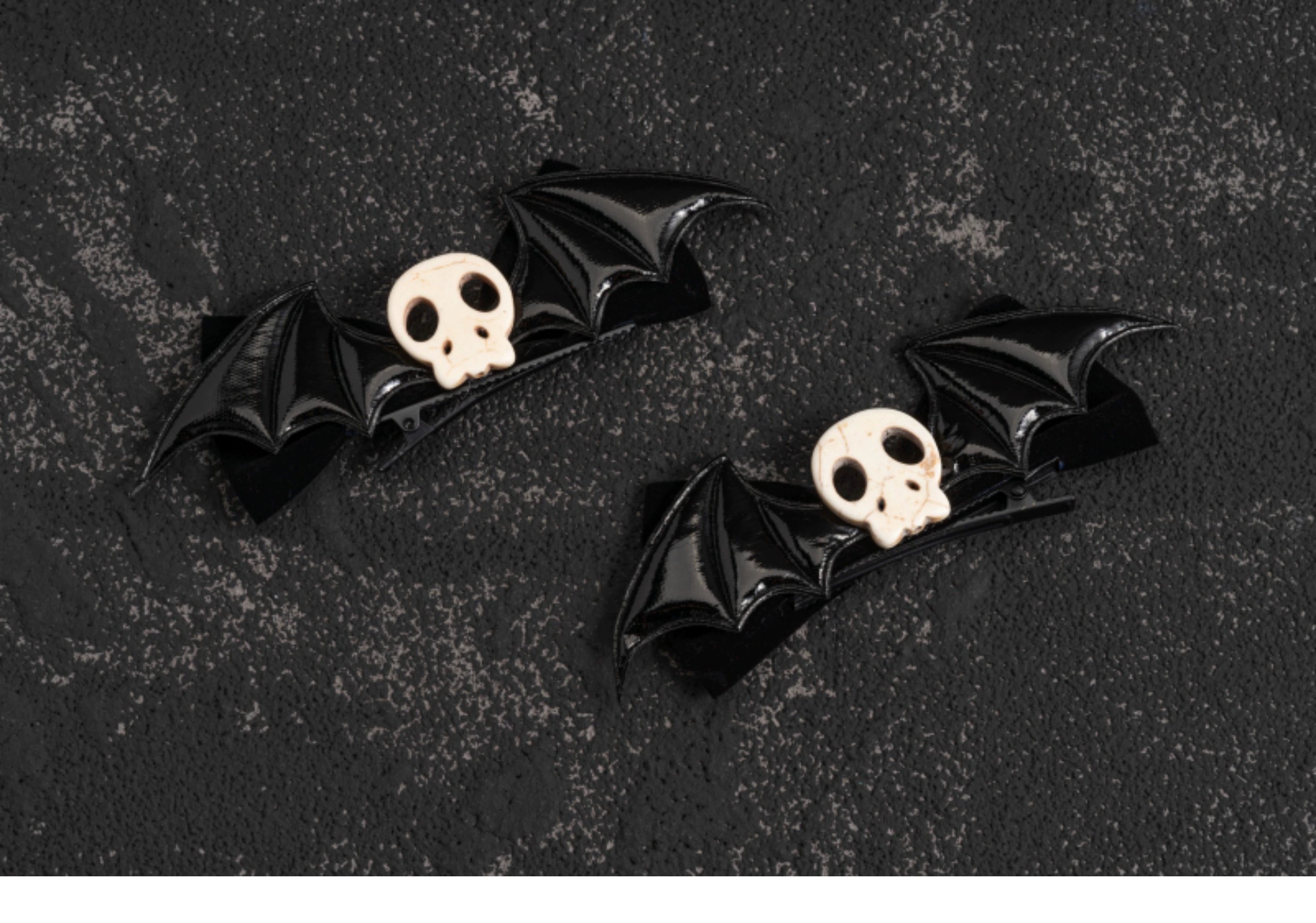 Strange Sugar~Gothic Hair Accessories Set Skulls Sharks Lolita Clips Headbands 36666:533326