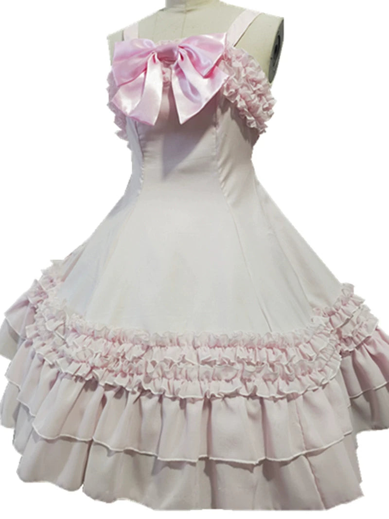 Sweet Angel - Sweet Lolita JSK Dress, Back Shirring, Side Zipper