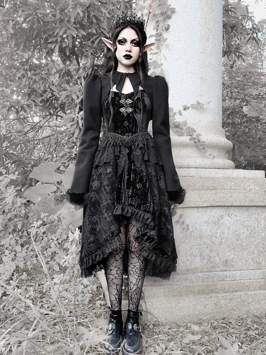 Blood Supply - Misty - Gothic Lolita Dress Black JSK Halloween