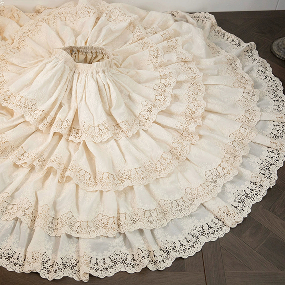 Miss Point~Forest Waltz~Classic Lolita Tiered Skirt Multi-layer Embroidered SK 40192:651378
