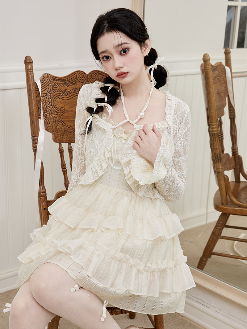 Tan Tuan~Elegant Lolita Lace Short Bolero   