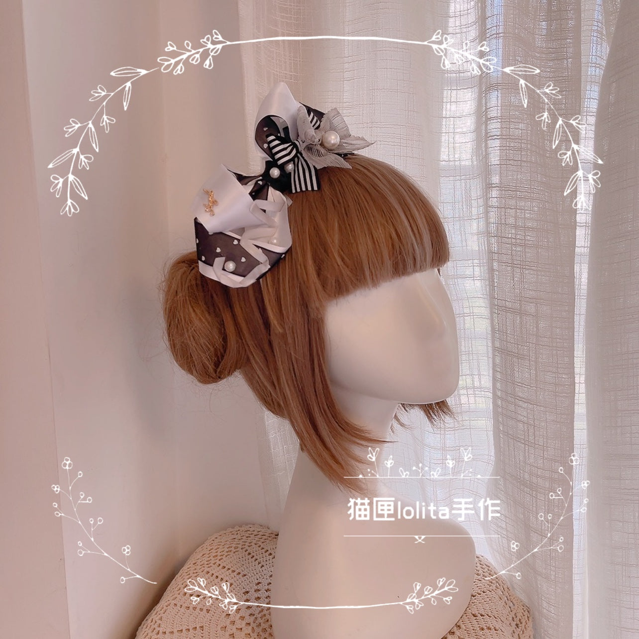 Cat Box - Night Party - Kawaii Lolita Small Top Hat KC Headdress