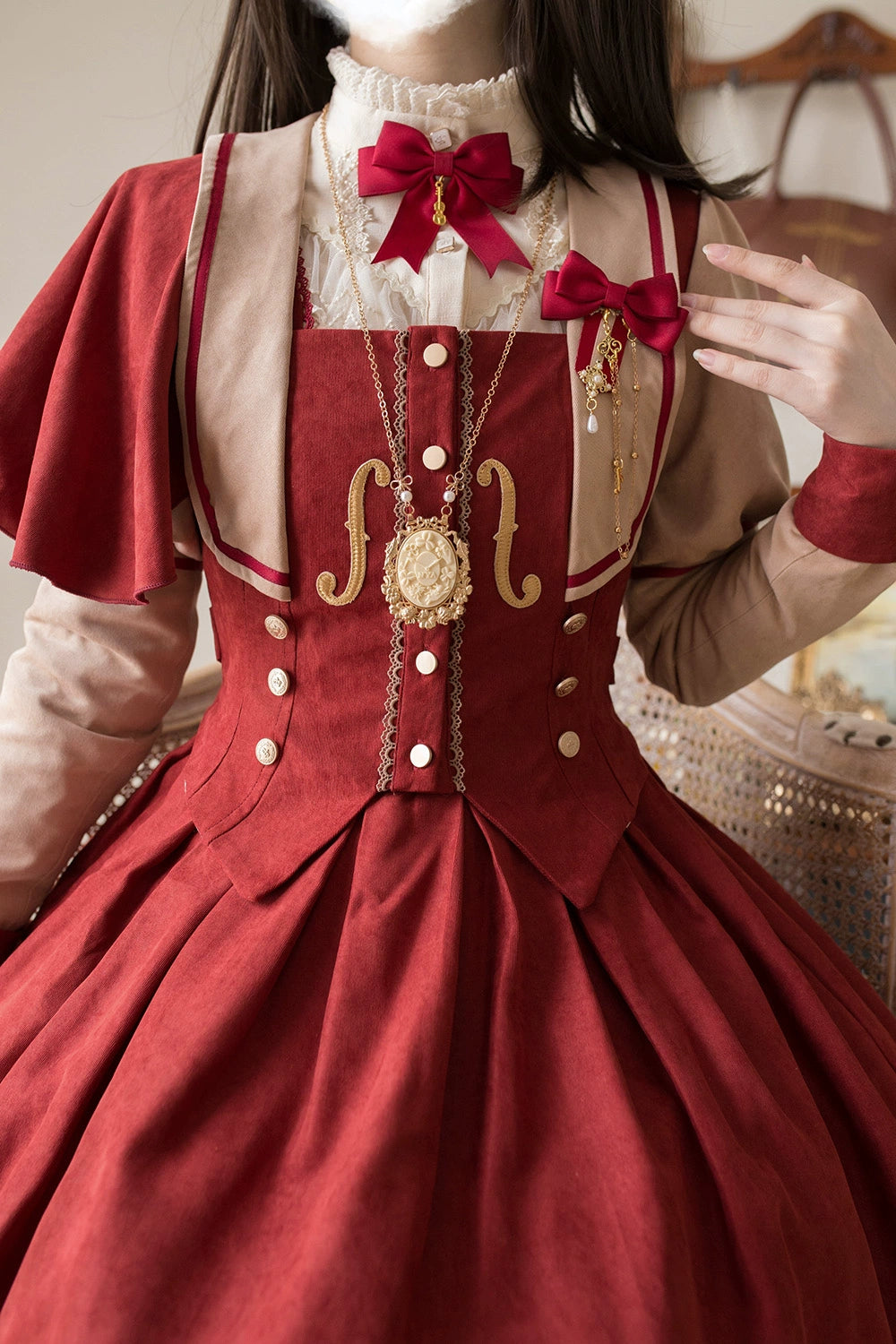 (BFM)Miss Point~ Elegant Lolita Coat~Golden Movement Customized Short Coat 32246:378106