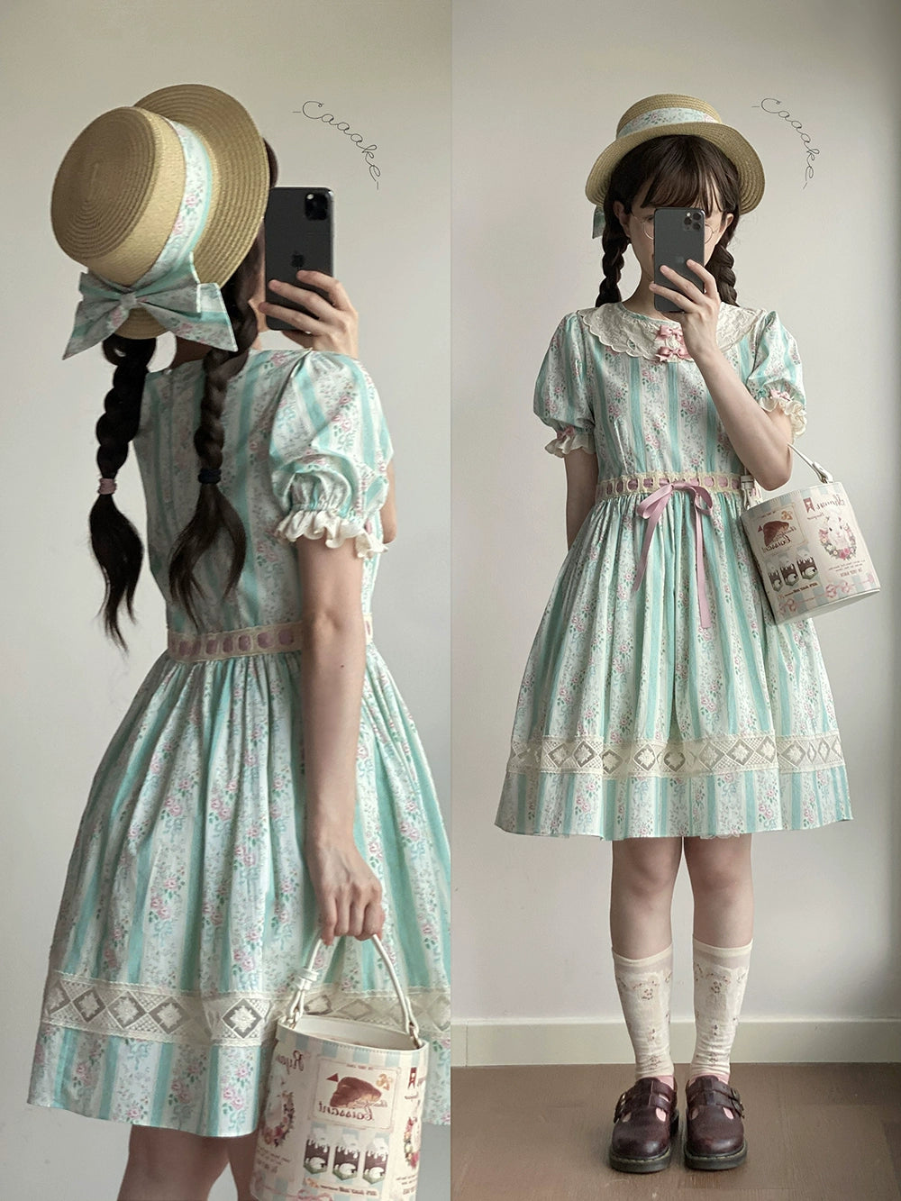 Miss Point~Customized Elegant Lolita OP Dress Cute Daily Girl Short Lolita Dress