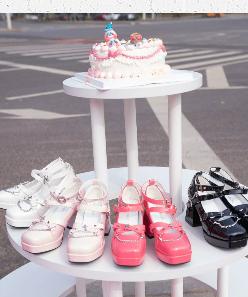 The night of the witch Lolita - Punk Lolita Heels Y2K Elegant Lolita Shoes