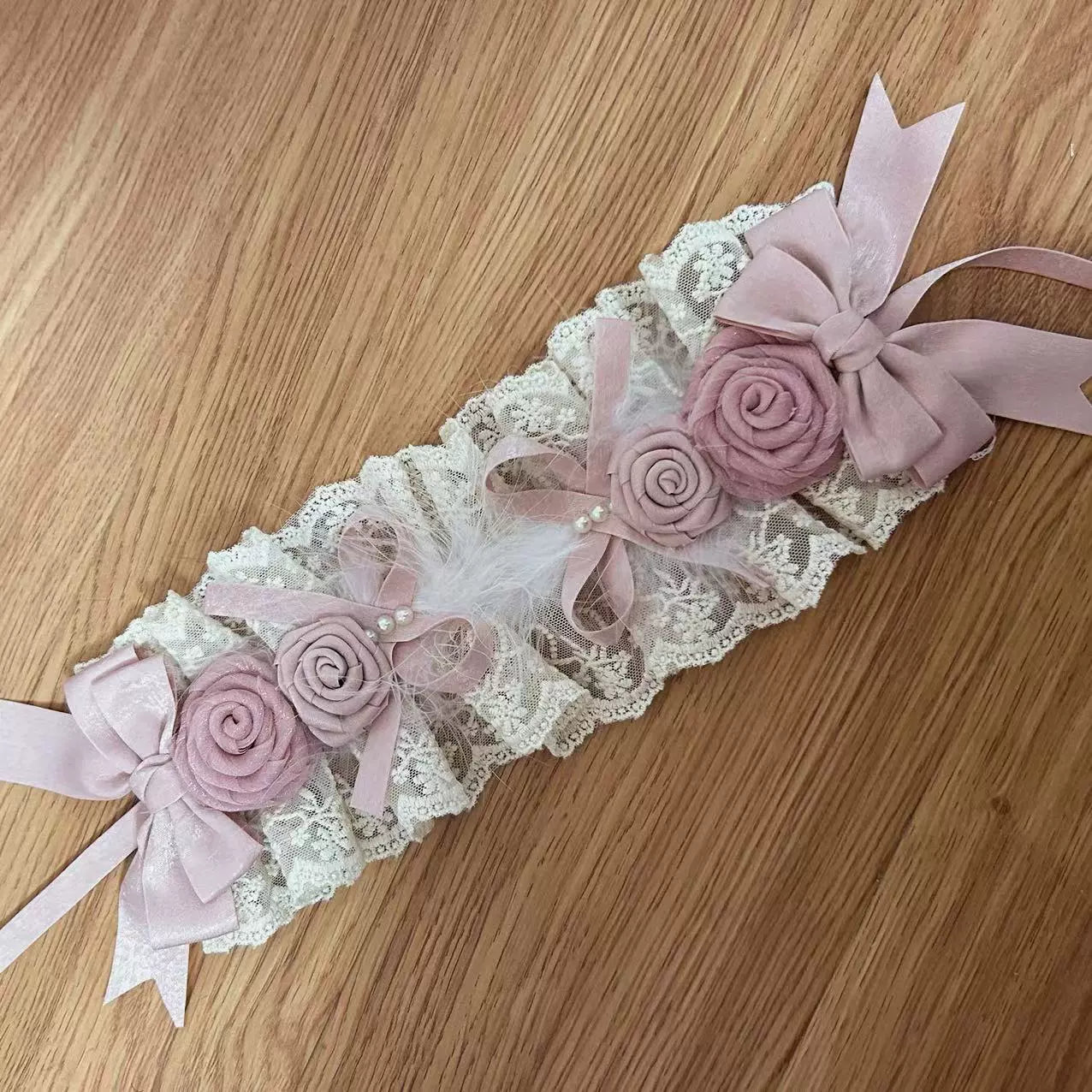 (BFM)The Accessories' Story~Satin Ballet~Sweet Lolita Headdress Feather Bow (Headband) 36290:512352