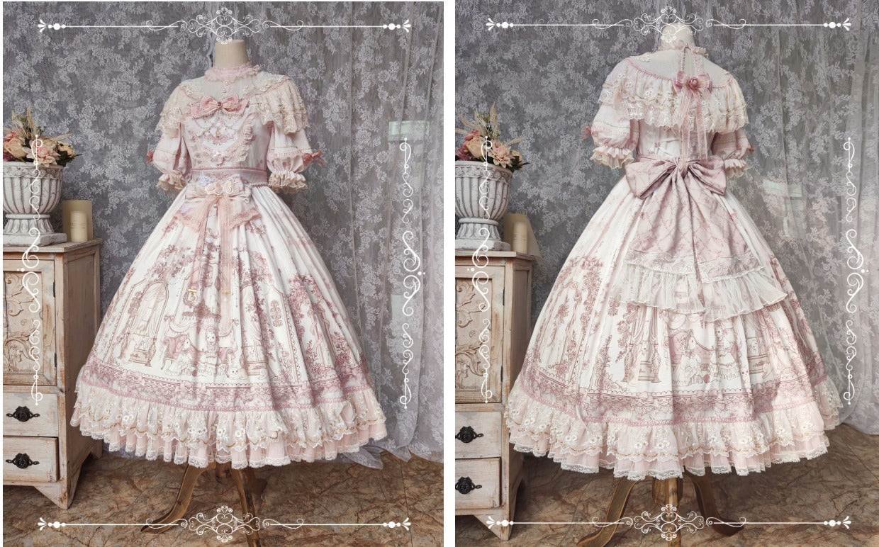 Garden Cat~Sunset Realm Lolita Bride Gorgeous OP FS 15208:197972