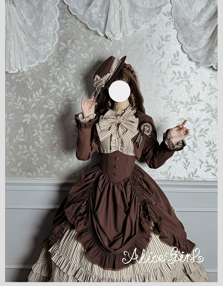 Alice Girl - Duke of Victoria - Classic Lolita Top Hat & Brooch 44095:795440