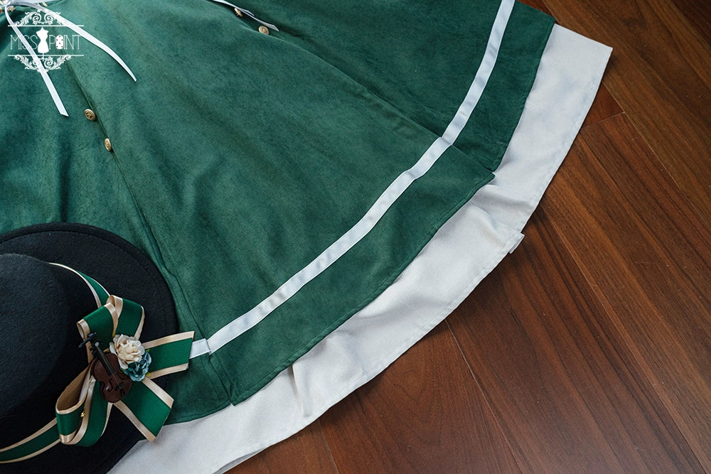 Miss Point~Golden Movement~Elegant Lolita Fishbone Skirt Customized 32242:381256