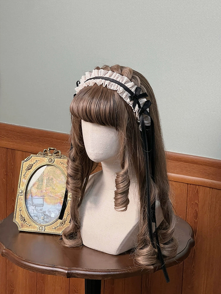 Alice Girl - Yesterday Morning Mist - Classic Lolita KC Elegant Lolita Headdress Black KC only