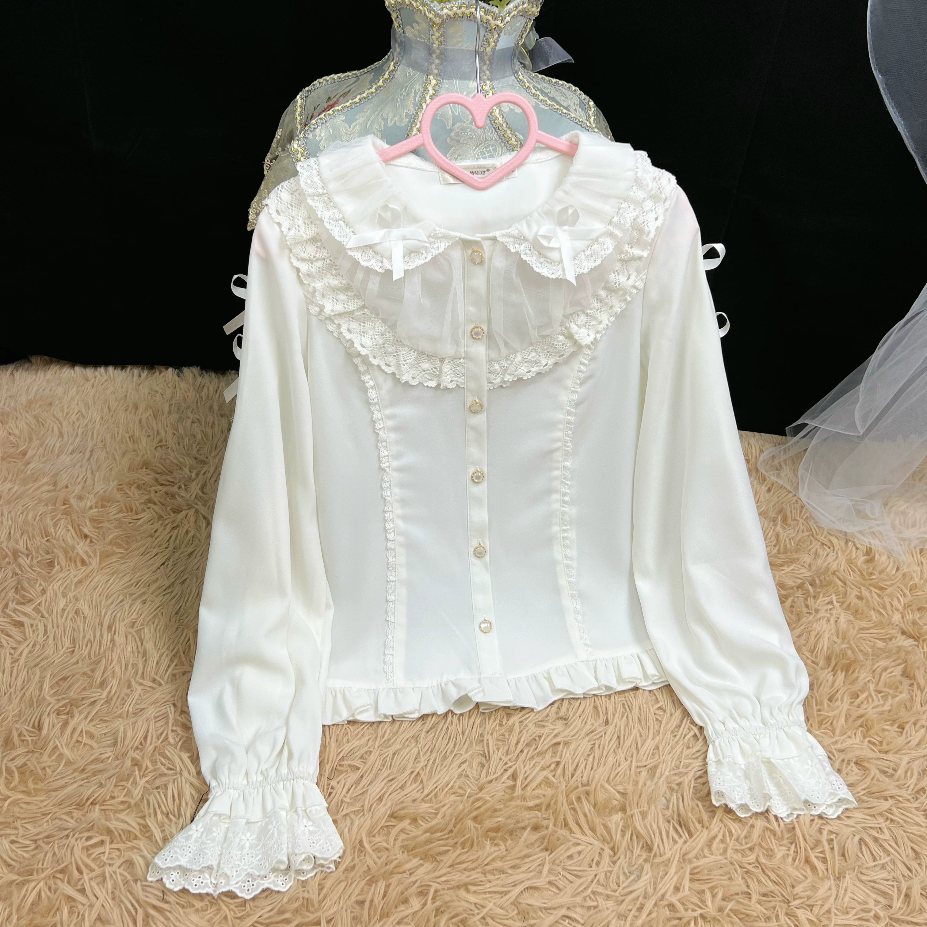 Sweet Lolita Blouse Peter Pan Collar Shirt 40828:753170