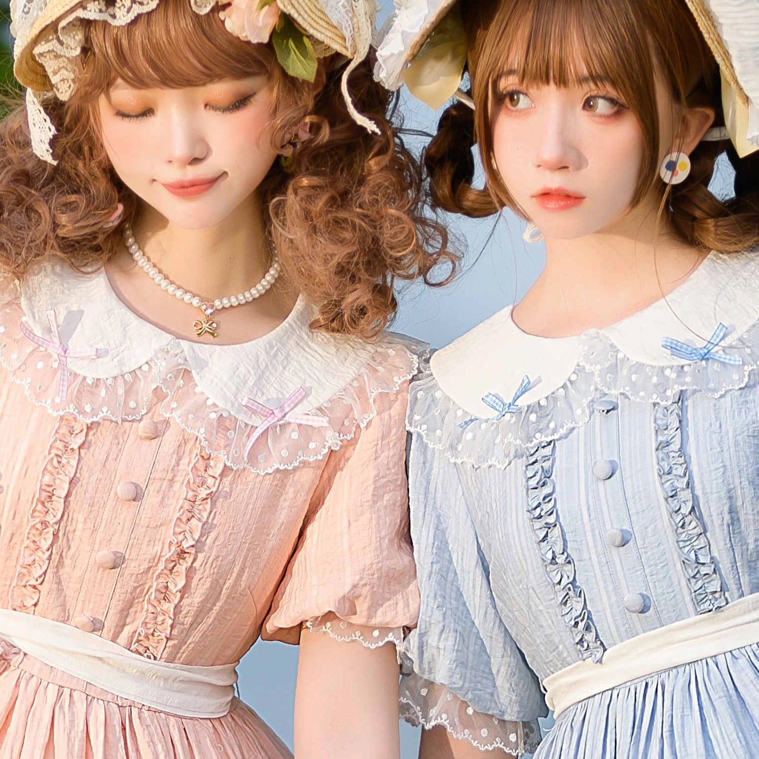 Afternoon Tea - Classic Lolita OP Dress, Lace Peter Pan Collar