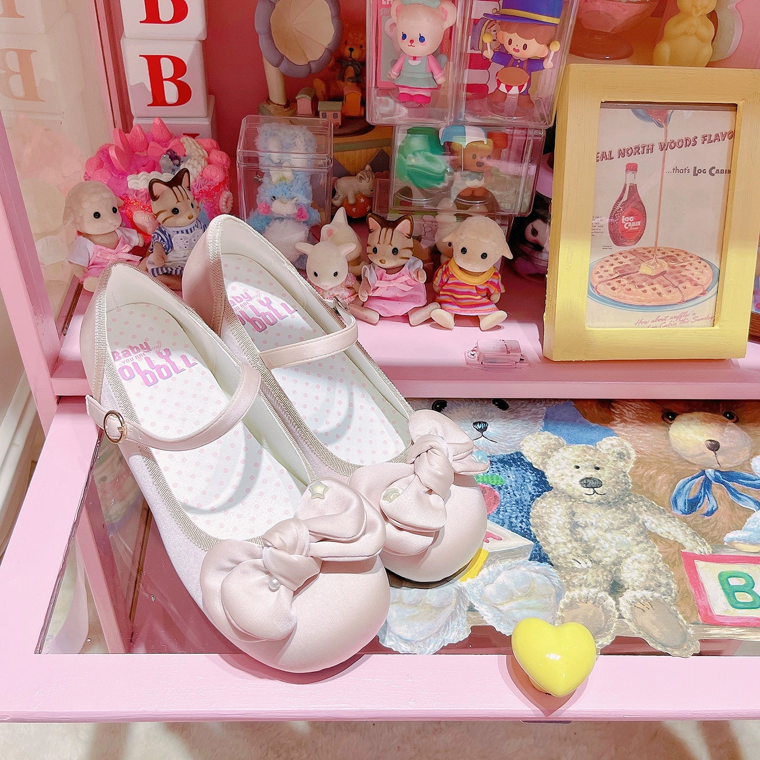 Dolly Doll~Little Fat Ding~Sweet Lolita Shoes Low Heel Round-toe Shoes 37184:582724