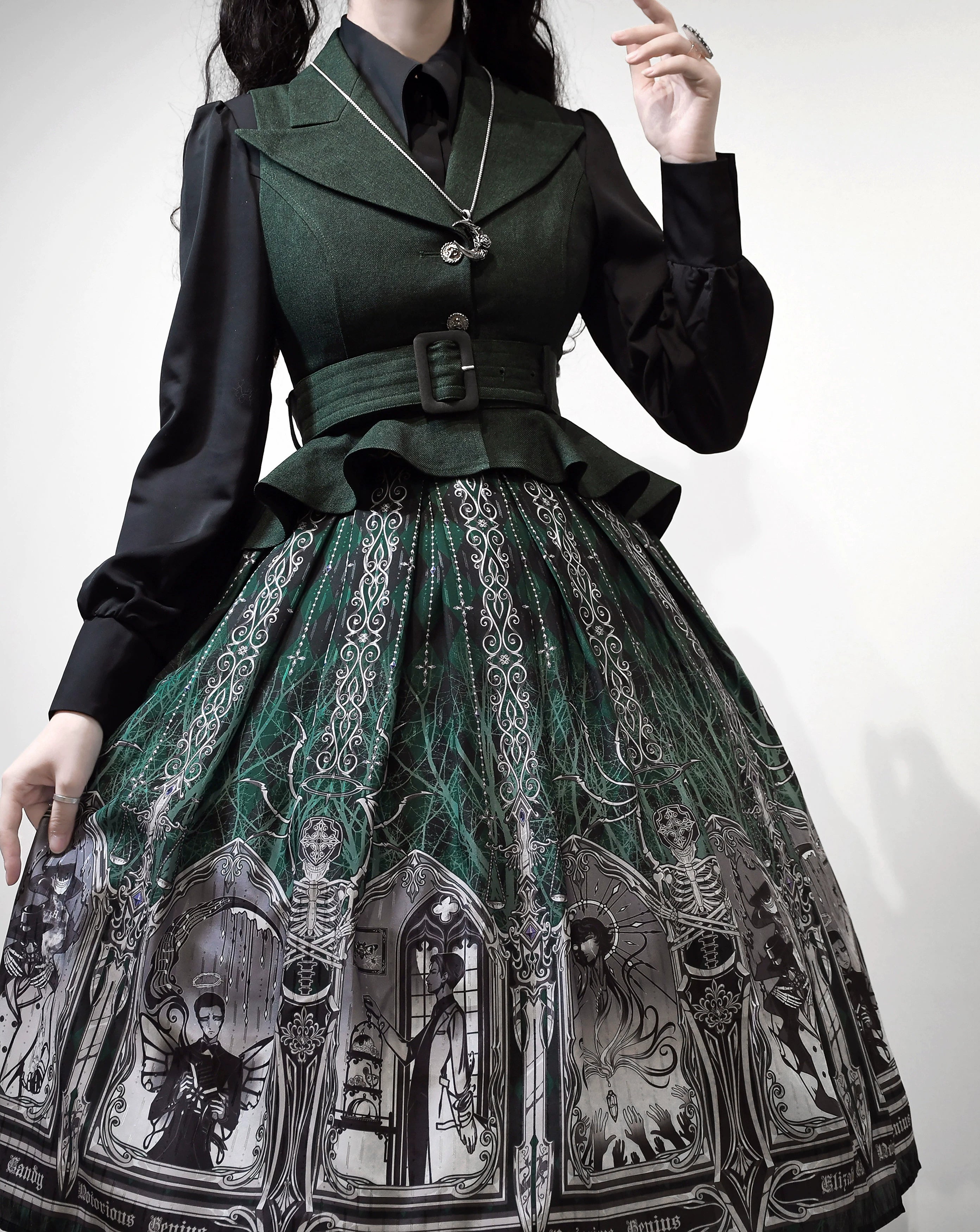 (BFM)Frogic Studio~Magic Pharmacy~Vintage Lolita Vest Retro High-Waisted Lolita Vest 36872:537152