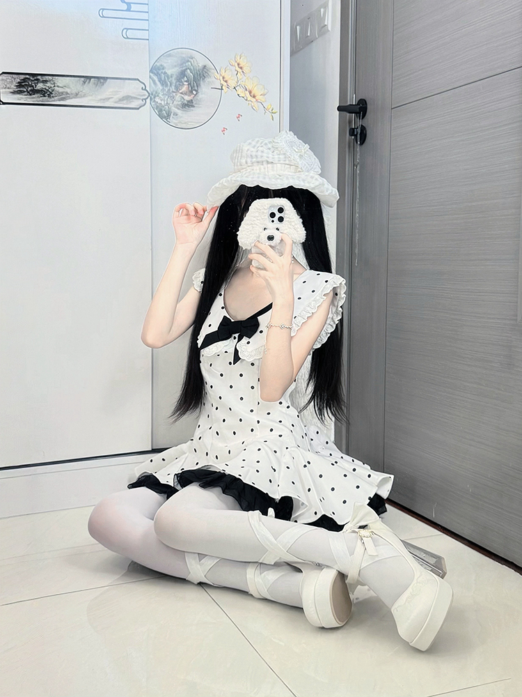 Dreamland - Floating Koi Land - Satin Classic Lolita Platform Shoes, Transparent Heel 44317:804096