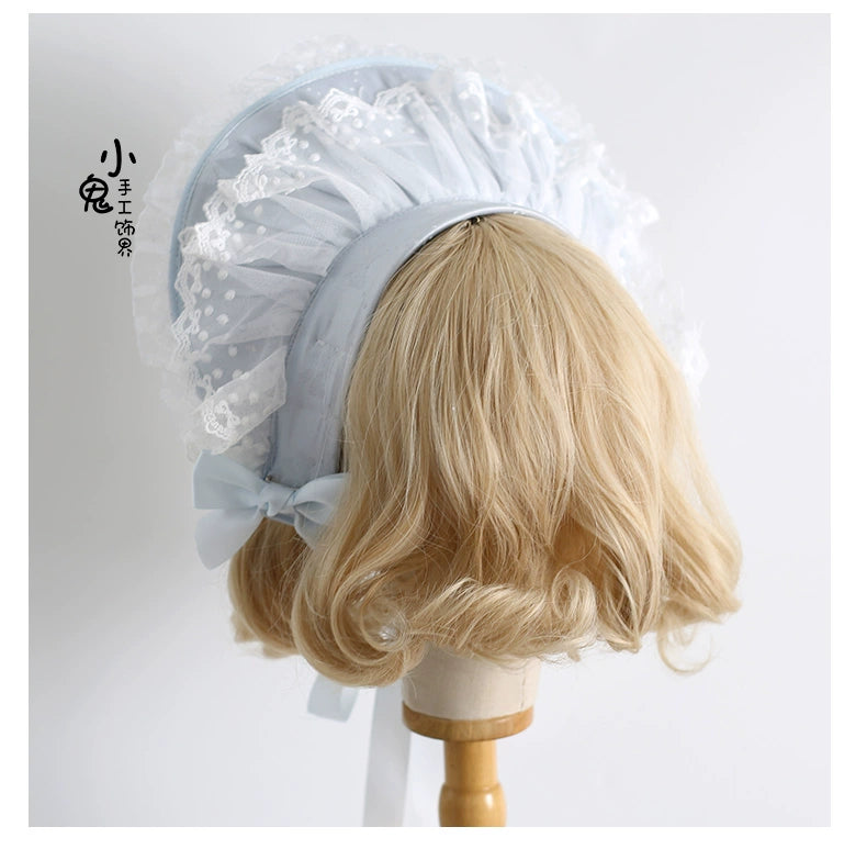 Xiaogui - Blue Sweet Lolita Lace Hair Accessory 43125:766505