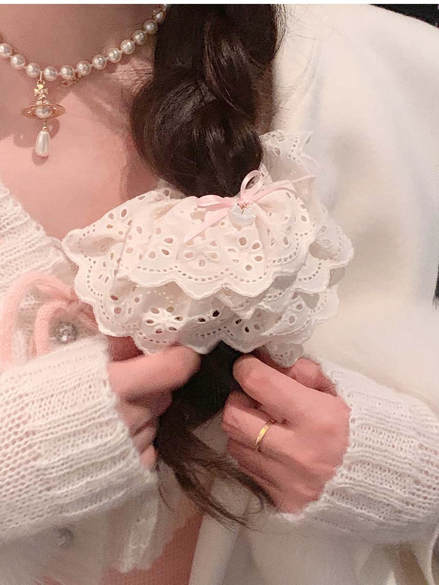 Pure Tea For Dream - Marshmallow Melody - Sweet Lolita Headdress Bow Hair Rope