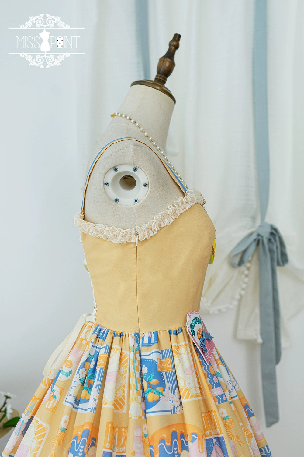 Miss Point~Daisy Lemon~Daily Lolita Lemon Print JSK Customized 21502:310574