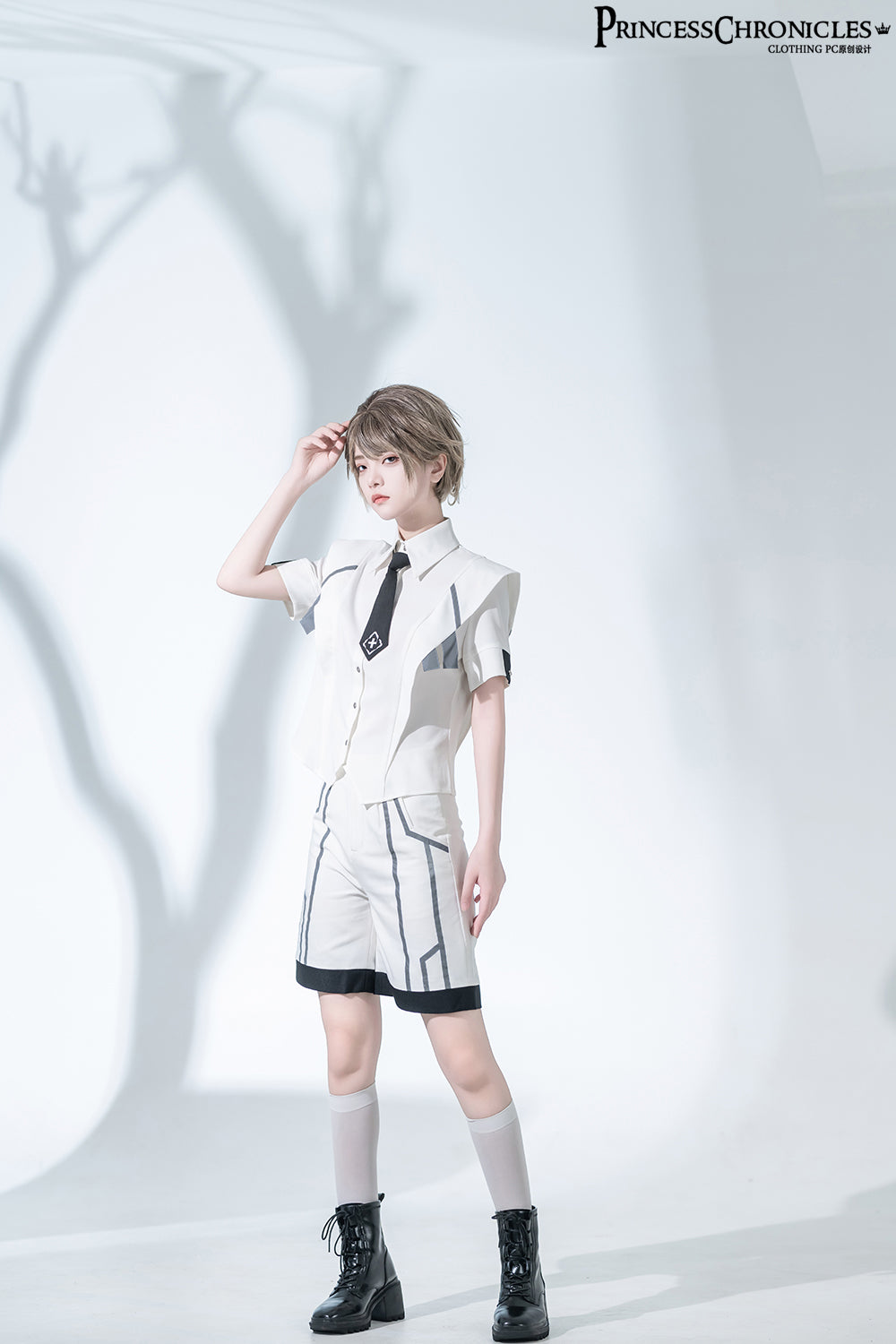 Princess Chronicles - Dry sea and Ashlar - Ouji Lolita White Short Set