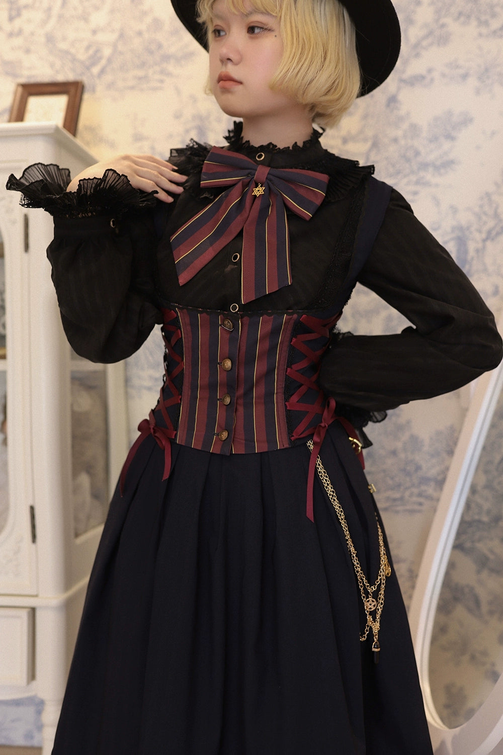 (Buyforme)Miss Point~Custom-Made Lolita Elegant Stand Collar Lolita Shirt 21546:312808