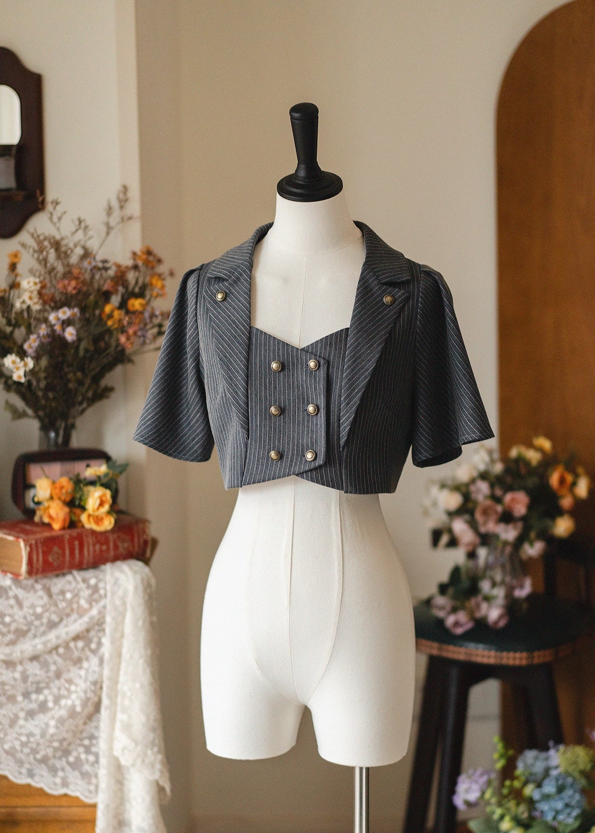 Forest Wardrobe - Forest Stationery - Classic Lolita SK Suit With Shirt And Coat (2XL L M S XL) 42087:725914