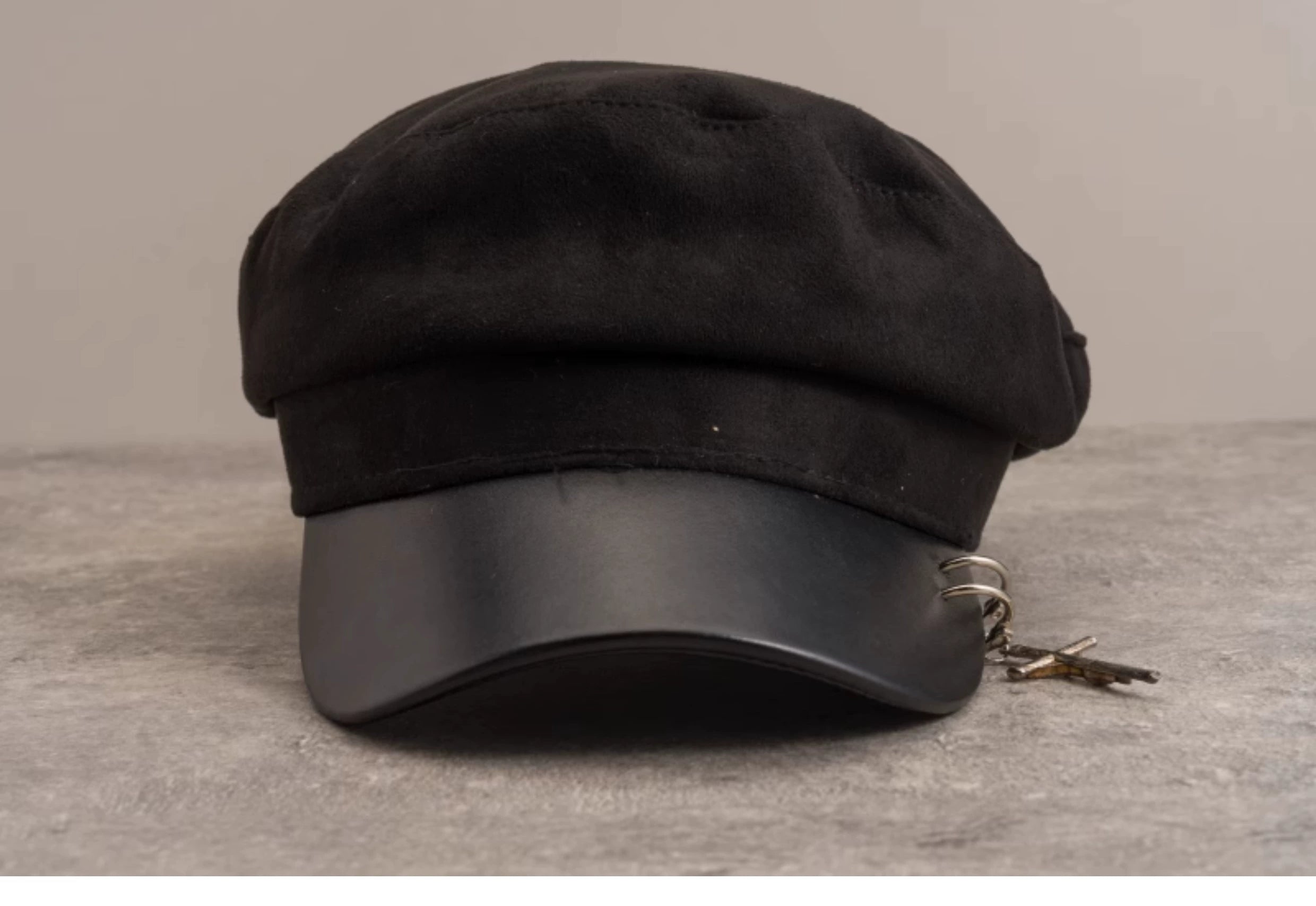 Strange Sugar~Gothic Lolita Hat Leather Buckle Lolita Newsboy Hat 36678:533106