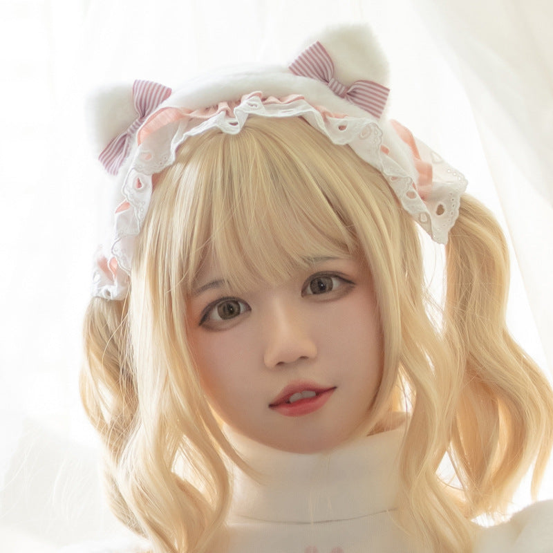 Sweet Japanese Style Lolita Headwear Multicolors One Size Meow Fu Planet