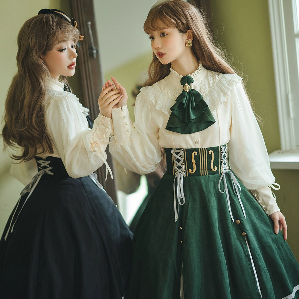 Miss Point - Elegant Lolita Top Hat - Golden Movement Lolita Hat