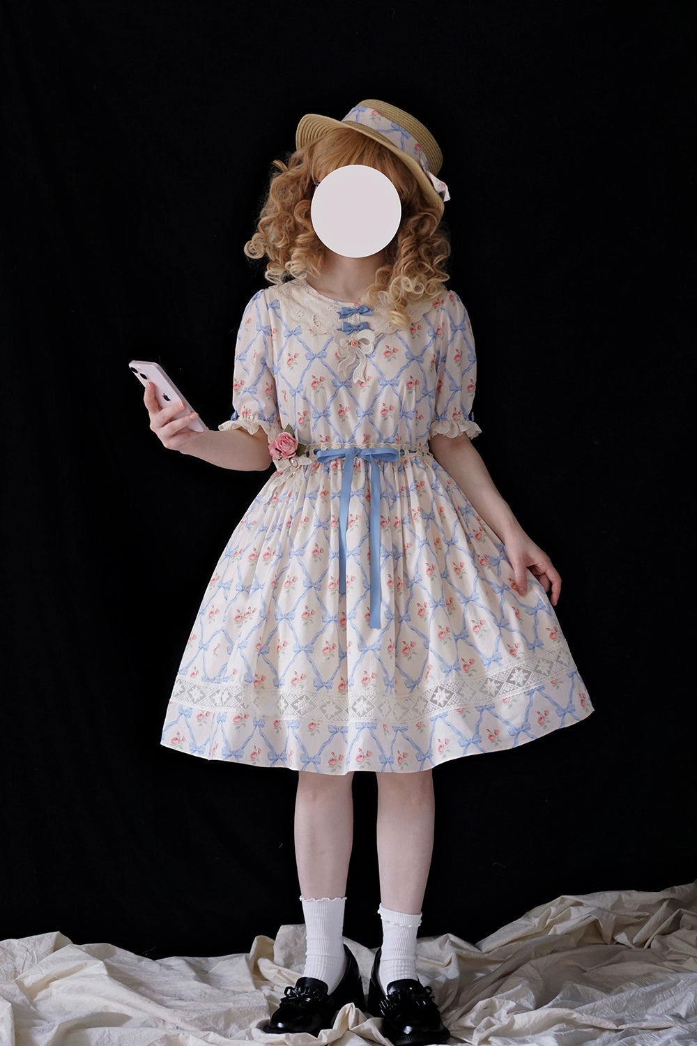 Miss Point~Customized Elegant Lolita OP Dress Cute Daily Girl Short Lolita Dress 35670:519508