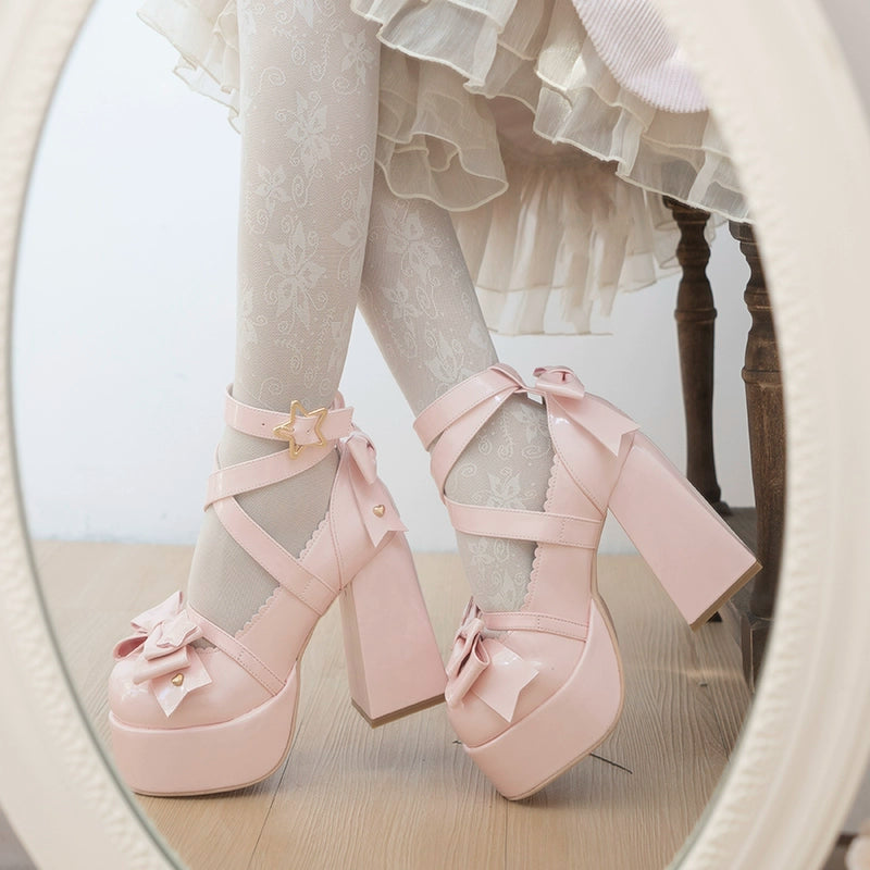 Beauty Bunny~Star Prayer~Kawaii Lolita Shoes Round Toe Summer Heels 32706:446728