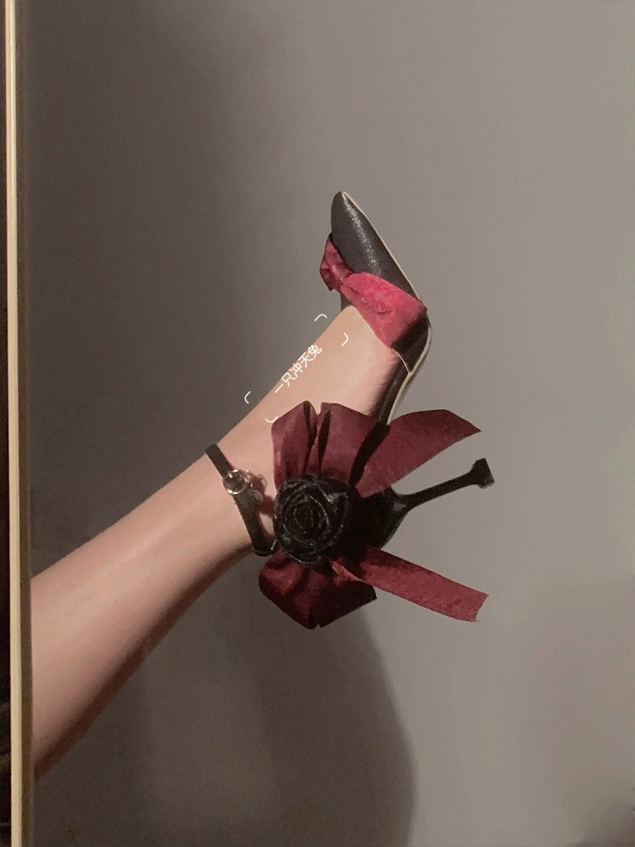 Sky Rabbit - Rose Oath - Large-sized Elegant Lolita High Heels