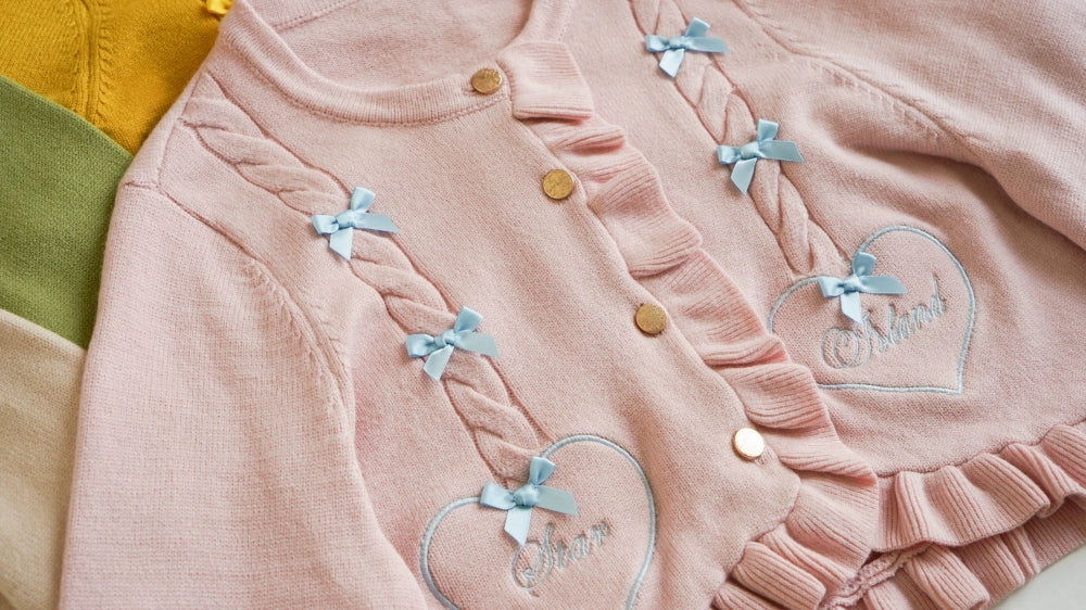 (BFM)Dark Star Island~Sugar Frost~Sweet Lolita Cardigan Knit Embroidered Sweater