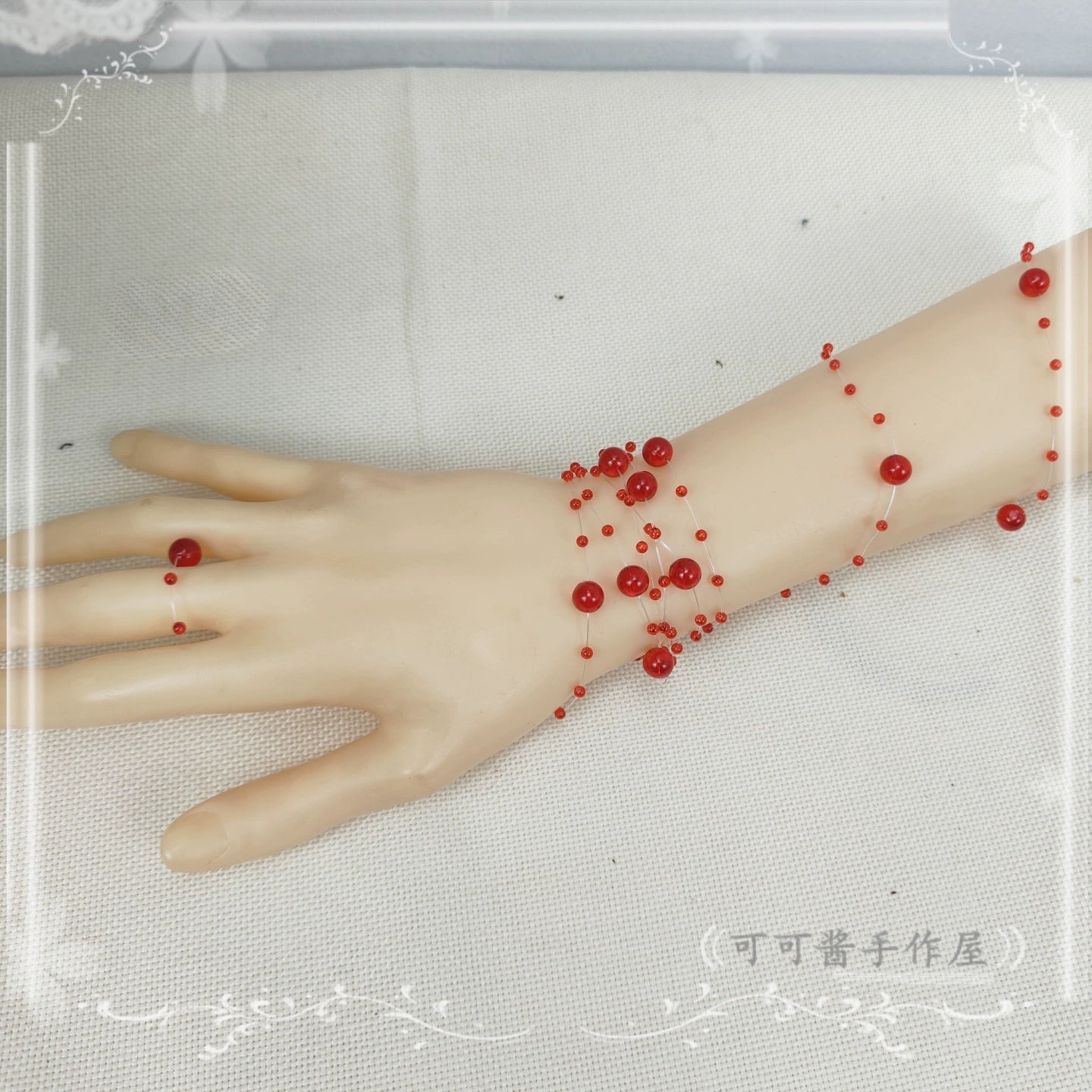 Cocoa Jam - Halloween Gothic Lolita Accessories, White Bride Style 43903:789525