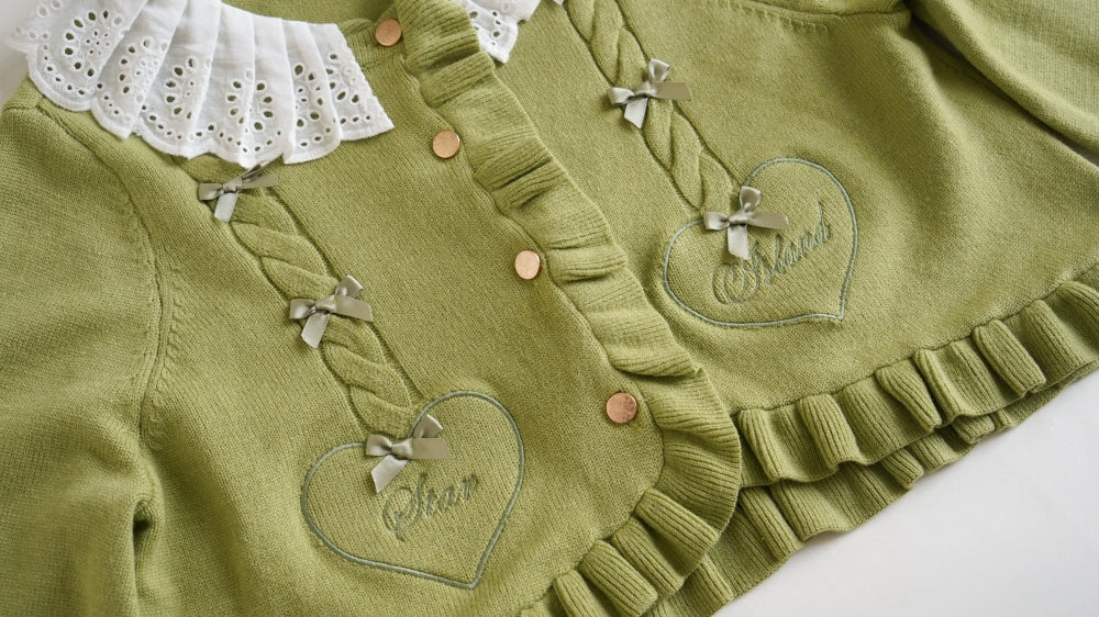 (BFM)Dark Star Island~Sugar Frost~Sweet Lolita Cardigan Knit Embroidered Sweater