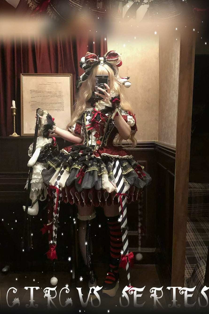 MieYe - Queen - Circus Inspired Lolita JSK Dress, Built-in Fishbone