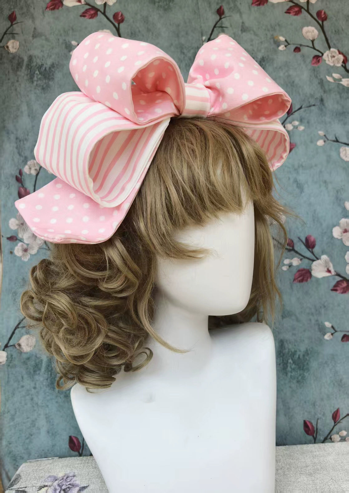 Poodle - Polka Dot Old School Lolita OP Dress, Poodle Embroidery 44354:804713