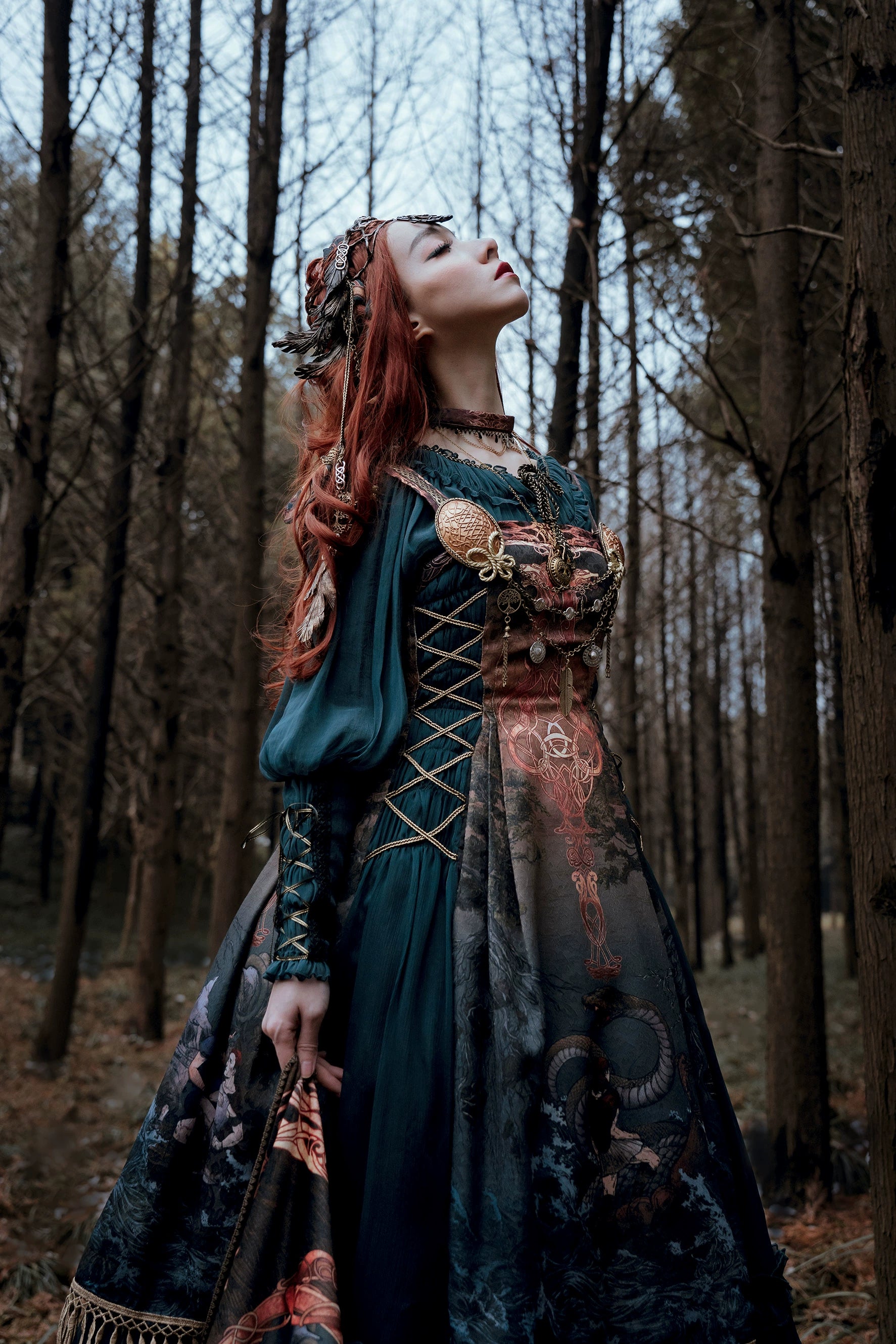 FunCcino - Ragnarok - Nordic Style Loki Lolita JSK SK Dress
