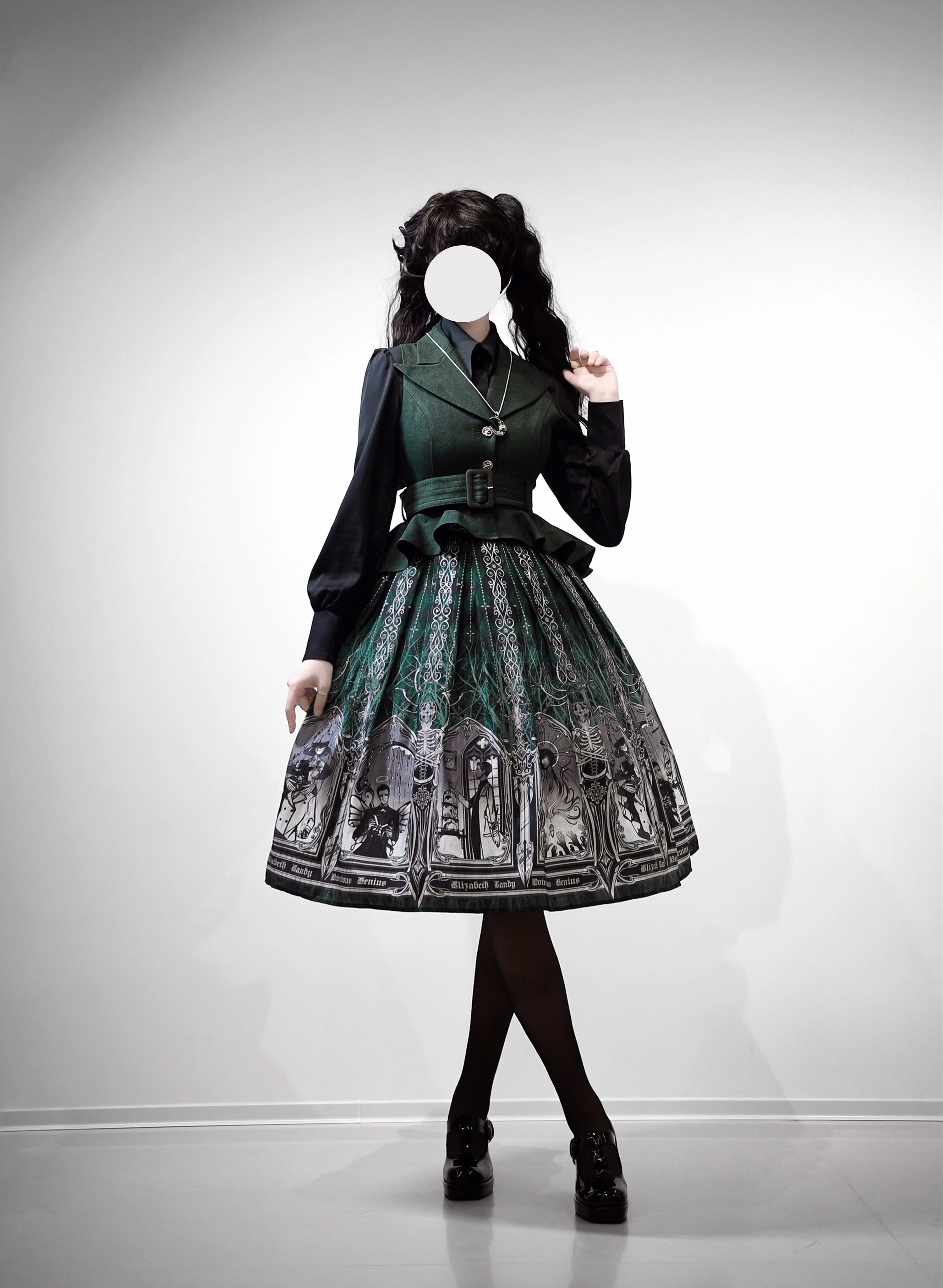 (BFM)Frogic Studio~Magic Pharmacy~Vintage Lolita Vest Retro High-Waisted Lolita Vest 36872:537148